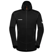 Bluzy sportowe męskie - Męska bluza Mammut Taiss Light ML Hooded Jacket Men Rozmiar: M / Kolor: czarny - miniaturka - grafika 1