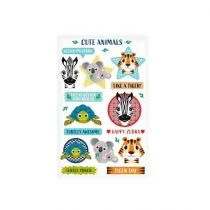Herlitz Naklejki ozdobne Cute Animals 3szt. - HERLITZ - Szkolne artykuły papiernicze - miniaturka - grafika 1