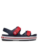Buty dla chłopców - Crocs Sandały Crocband Cruiser Sandal T Kids 209424 Granatowy - miniaturka - grafika 1