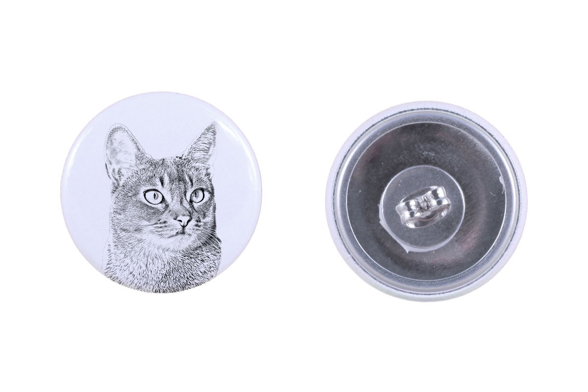 Abisyński - kolczyki z ukochanym kotem, własne foto, idealny gadżet dla miłośników kotów marki Art.-Dog