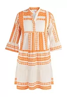 Sukienki - IZIA Damska letnia sukienka Mahisha Dress, pomarańczowy, M - miniaturka - grafika 1