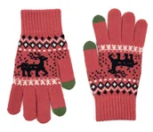 Rękawiczki - Rękawiczki Damskie Młodzieżowe Zimowe Ciepłe Casualowe Uniwersalne Dotykowe - miniaturka - grafika 1