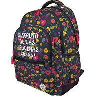 Plecaki - Grafoplás 37500707. Plecak szkolny, 3 przegrody, przenośna wyściełana przestrzeń, wzmocniona podstawa, 33 x 46 x 22,5 cm, kolekcja Be You, Enjoy, wielokolorowy, L, szkoła, Wielokolorowy, L, Szkoła - miniaturka - grafika 1