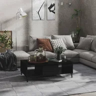 Ławy i stoliki kawowe - vidaXL Stolik kawowy czarny wysoki połysk 103,5x60x35 cm Materiał drewnopochodny - Stolik kawowy - Stoliki kawowe - Stoliki kawowe - Stoliki kawowe - miniaturka - grafika 1