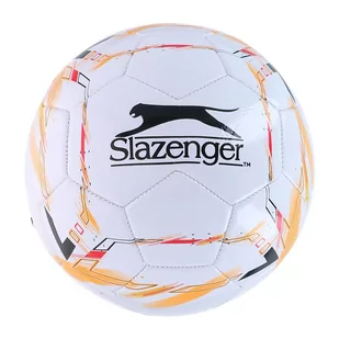 Slazenger - Piłka do piłki nożnej r. 5 (biały / pomarańczowy) - Piłka nożna - miniaturka - grafika 1