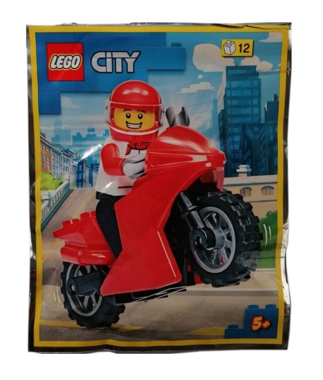 LEGO City Zestaw - Motorcycle with Driver 952203 polybag klocki