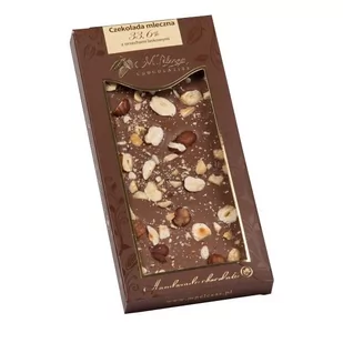 M.PELCZAR CHOCOLATIER Mleczna czekolada z orzechami laskowymi 5902768996067 - Czekolada - miniaturka - grafika 1