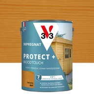Farby i impregnaty do drewna - Impregnat do drewna Protect + Woodtouch 3w1 Dąb jasny mat 4.5 l V33 - miniaturka - grafika 1