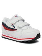 Buty dla dziewczynek - Fila Sneakersy Orbit Velcro Infants 1011080.98F Biały - miniaturka - grafika 1