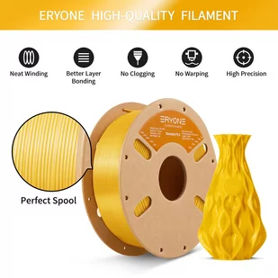 Standardowy filament PLA ERYONE 1kg – Mango Żółty - Filamenty i akcesoria do drukarek 3D - miniaturka - grafika 4