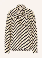 Bluzki damskie - Tommy Hilfiger Bluzka Z Wiązaniem Pod Szyją beige - miniaturka - grafika 1