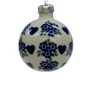 Ceramiczna bombka mała Ceramika Bolesławiec - Bombki - miniaturka - grafika 1
