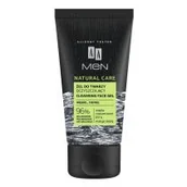 Kosmetyki do pielęgnacji twarzy męskie - AA AA Men Natural Care - 150ml - żel do mycia twarzy oczyszczający Węgiel i Chmiel - miniaturka - grafika 1