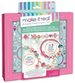Zabawki kreatywne - Make it real Zestaw do tworzenia bransoletek Halo Charms Think Pink - miniaturka - grafika 1