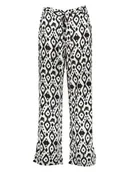 Spodnie damskie - ONLY Spodnie w kolorze kremowo-czarnym - miniaturka - grafika 1