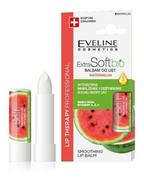 Balsamy do ust - Eveline Cosmetics Cosmetics - EXTRA SOFT BIO - Nawilżający balsam do suchej skóry ust - Arbuz - 4 g - miniaturka - grafika 1