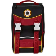 Plecaki - Seven AS Roma plecak dwukomorowy wysuwany do piłki nożnej, czarny, pojemność maxi, wstępnie uformowane oparcie, dla dzieci, do szkoły podstawowej, czarne, Taglia unica, Casual - miniaturka - grafika 1