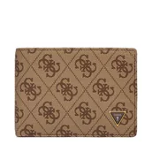 Portfele - Duży Portfel Męski Guess SMMALL LEA27 Brązowy - miniaturka - grafika 1