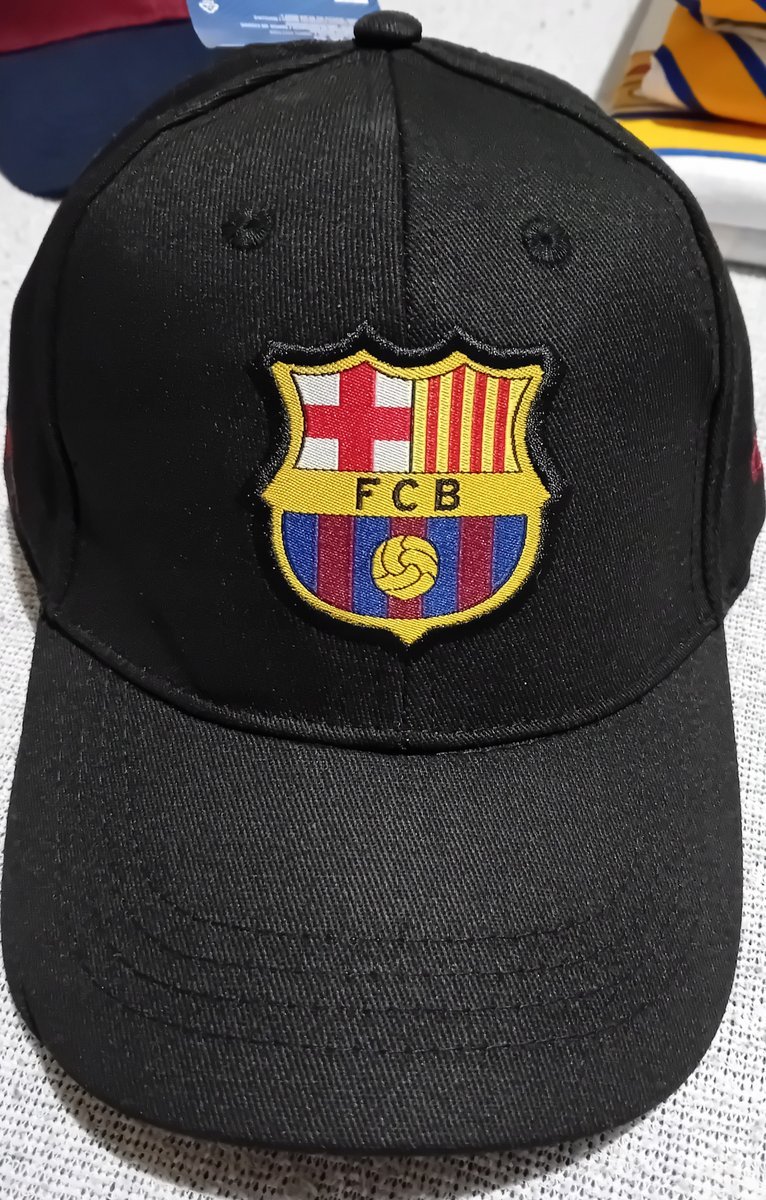 Carbotex Modna Czapka Z Daszkiem FCB FC Barcelona Czarna Preznt Fana HIT