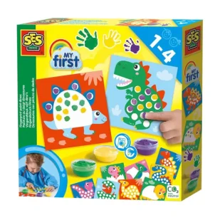 Dinozaury malowanie palcami - SES - Przybory szkolne - miniaturka - grafika 1