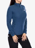 Bluzy sportowe damskie - Bluza polarowa damska The North Face 100 Glacier FZ - shady blue - miniaturka - grafika 1