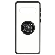 Etui i futerały do telefonów - Etui z dwóch materiałów do Samsunga Galaxy S10 Plus z metalowym pierścieniem Podstawka wideo w kolorze czarnym - miniaturka - grafika 1