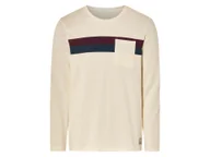 Koszulki męskie - LIVERGY® Koszulka męska bawełniana z długim rękawem (L (52/54), Biały) - miniaturka - grafika 1