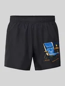 Kąpielówki męskie - spodenki kąpielowe z nadrukiem z motywem - miniaturka - grafika 1