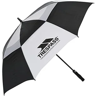 Trespass Catterick, czarno-biały, wiatroszczelny parasol 76 cm, czarny - Parasole - miniaturka - grafika 1