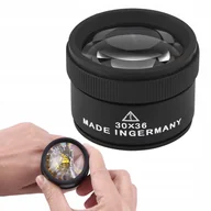 Mikroskopy i lupy - Lupa Zegarmistrzowska Szkło Powiększające 30x do Biżuterii - miniaturka - grafika 1