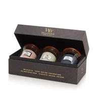 Świece - Zestaw prezentowy WoodWick na święta 3 małe świece - miniaturka - grafika 1