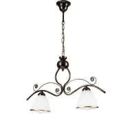 Lampy sufitowe - Żyrandol na łańcuchu RETRO 2xE27/60W/230V brązowa/patyna - miniaturka - grafika 1