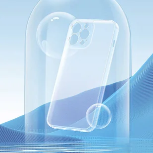 Baseus Frosted Glass Case etui pokrowiec do iPhone 13 sztywna obudowa z żelową ramką przezroczysty ARWS000602 - Etui i futerały do telefonów - miniaturka - grafika 16