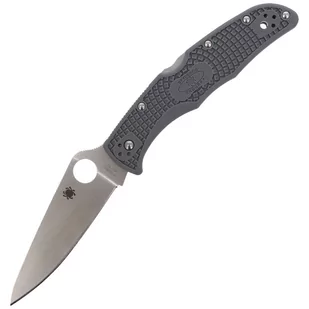 Spyderco inc Nóż Endura 4 FRN Gray Flat Ground Plain (C10FPGY) C10FPGY - Noże - miniaturka - grafika 1