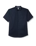 Koszule męskie - Seidensticker Męska koszula z krótkim rękawem, regularny krój, ciemnoniebieska, 46, granatowy, 46 - miniaturka - grafika 1