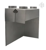 Akcesoria kominkowe - dystrybutor 4x100 Maja BS bok lewy - miniaturka - grafika 1