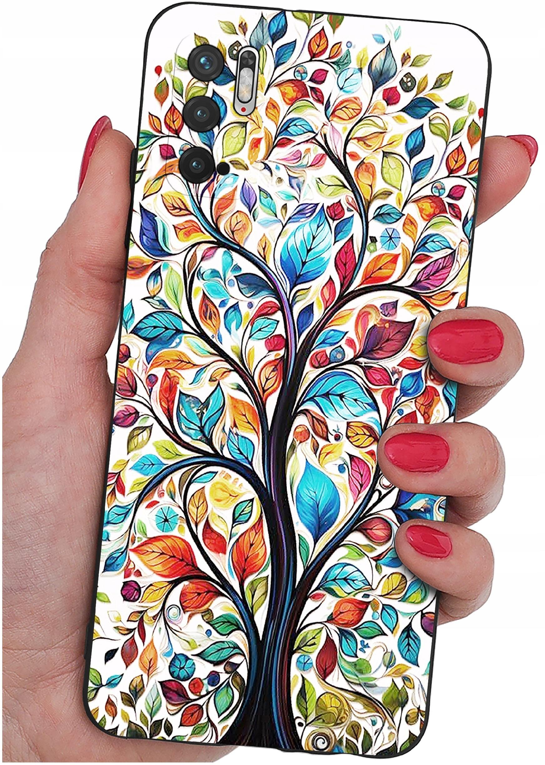 ETUI do Xiaomi Redmi Note 10 5G WZORY SILIKONOWE MATT CASE + SZKŁO 9H