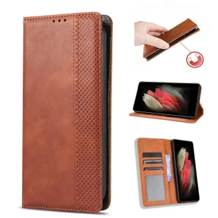 Gangxun Etui na OPPO RENO 7 LITE Pokrowiec na podpórkę Zamknięcie magnetyczne Skórzany portfel Kompatybilny z etui OPPO RENO 7 LITE Brown - Portfele - miniaturka - grafika 1