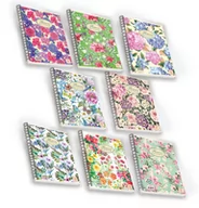 Szkolne artykuły papiernicze - Pigna Kołobrulion A4 Nature Flowers w linie 60 kartek mix wzorów - miniaturka - grafika 1