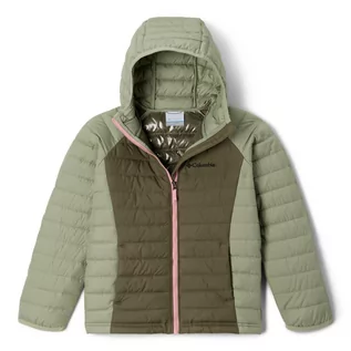 Odzież sportowa dziecięca - Kurtka zimowa dziewczęca Columbia Powder Lite Girls Hooded Jacket - grafika 1