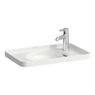 Umywalki - Laufen Val Umywalka wpuszczana w blat 55x36 cm z otworem na baterię po lewej stronie biała H8172810001051 - odbiór osobisty: Kraków, Warszawa - miniaturka - grafika 1
