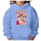 Bluzy dla dziewczynek - BLUZA DZIECIĘCA KPOP DEMON HUNTERS HUNTRIX 110-116 Z KAPTUREM BAWEŁNIANA - miniaturka - grafika 1