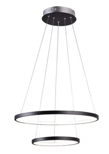Candellux LAMPA wisząca LUNE 32-64745 futurystyczna OPRAWA zwis LED 40W pierścienie rings czarne 32-64745 - Lampy sufitowe - miniaturka - grafika 1
