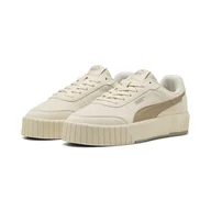 Półbuty damskie - Damskie Sneakersy PUMA CARINA MIA SD 40263801 – Beżowy - miniaturka - grafika 1