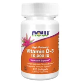 Witaminy i minerały - Now Foods NOW Highest Potency Vitamin D-3 10,000 IU 120caps - miniaturka - grafika 1