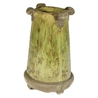 Wazony i flakony - Wazon Kamienny Wysoki w Kolorze Zielonym z Ochronn - miniaturka - grafika 1