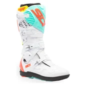 Buty motocyklowe - Buty Cross Sidi Crossfire 3 SRS 2026 Biały/Fluorescencyjny Miętowy/Fluorescencyjny Koralowy47 - miniaturka - grafika 1