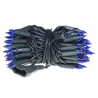 Oświetlenie świąteczne - Lampki Choinkowe Żarówkowe Niebieskie 100 +Gniazdo - miniaturka - grafika 1