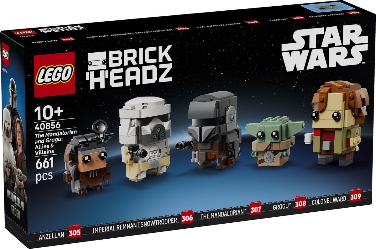 LEGO BrickHeadz™ 40856 The Mandalorian and Grogu: Sojusznicy i złoczyńcy
