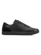 Trampki męskie - Geox Skórzane sneakersy "Avola" w kolorze czarnym - miniaturka - grafika 1